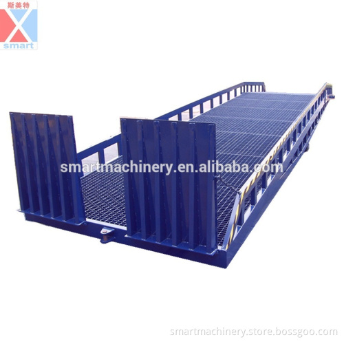 10T Hydraulic forklift manual loading container ramp sale